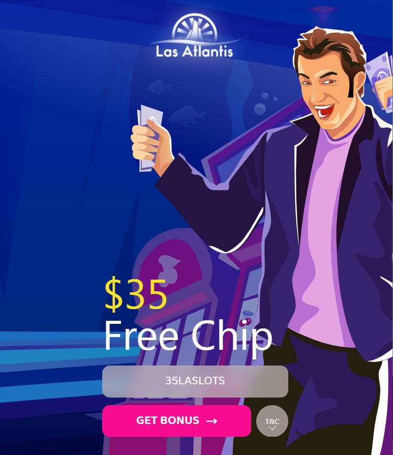 Las Atlantis $35 Free No Deposit Bonus